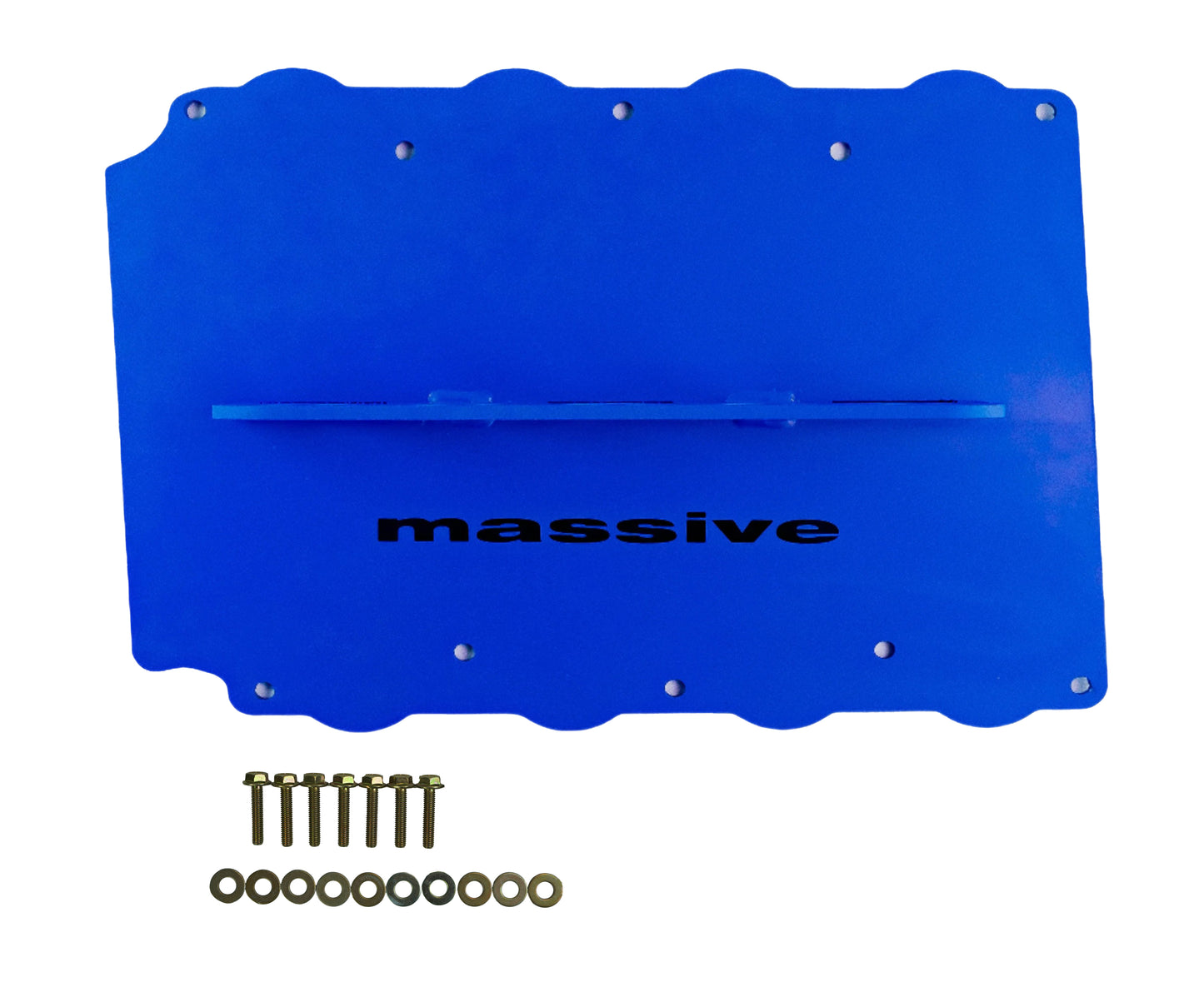 Massive Speed System Coyote Engine 5.0 Lift plate Ford Racing Blue Top View