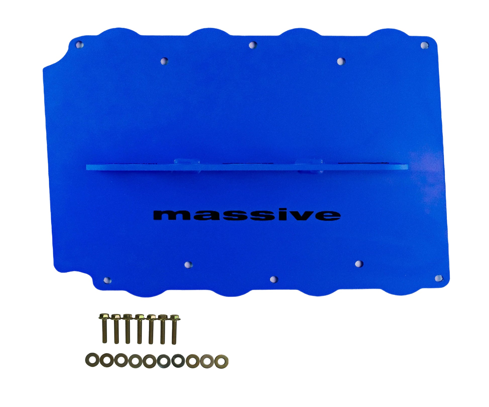 Massive Speed System Coyote Engine 5.0 Lift plate Ford Racing Blue Top View