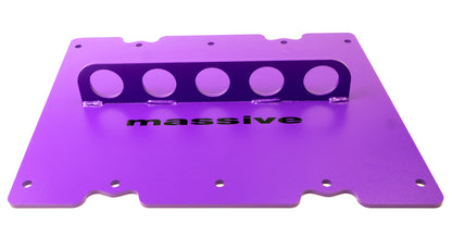 Massive Ford Godzilla Engine 7.3 6.8 Lift plate Signature Textured Purple Side View