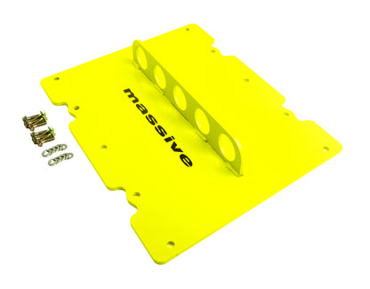 Massive Ford Godzilla Engine 7.3 6.8 Lift plate Highlighter Yellow

