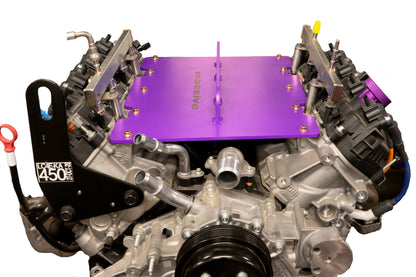 Massive Ford Godzilla Engine 7.3 6.8 Lift plate Signature Textured Purple On Engine