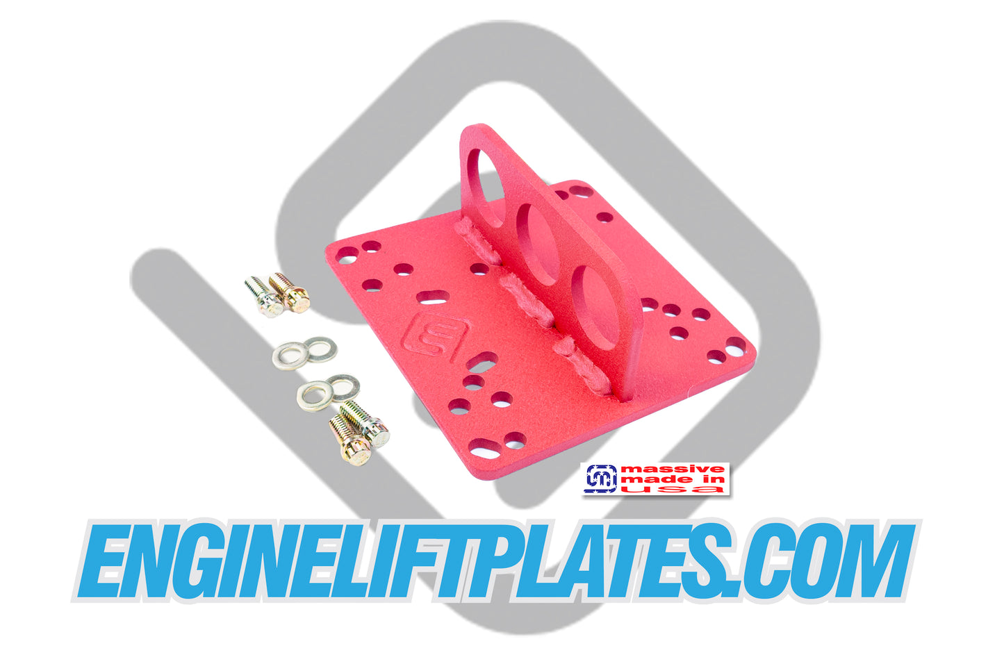 universal lift plate in wrinkle red
