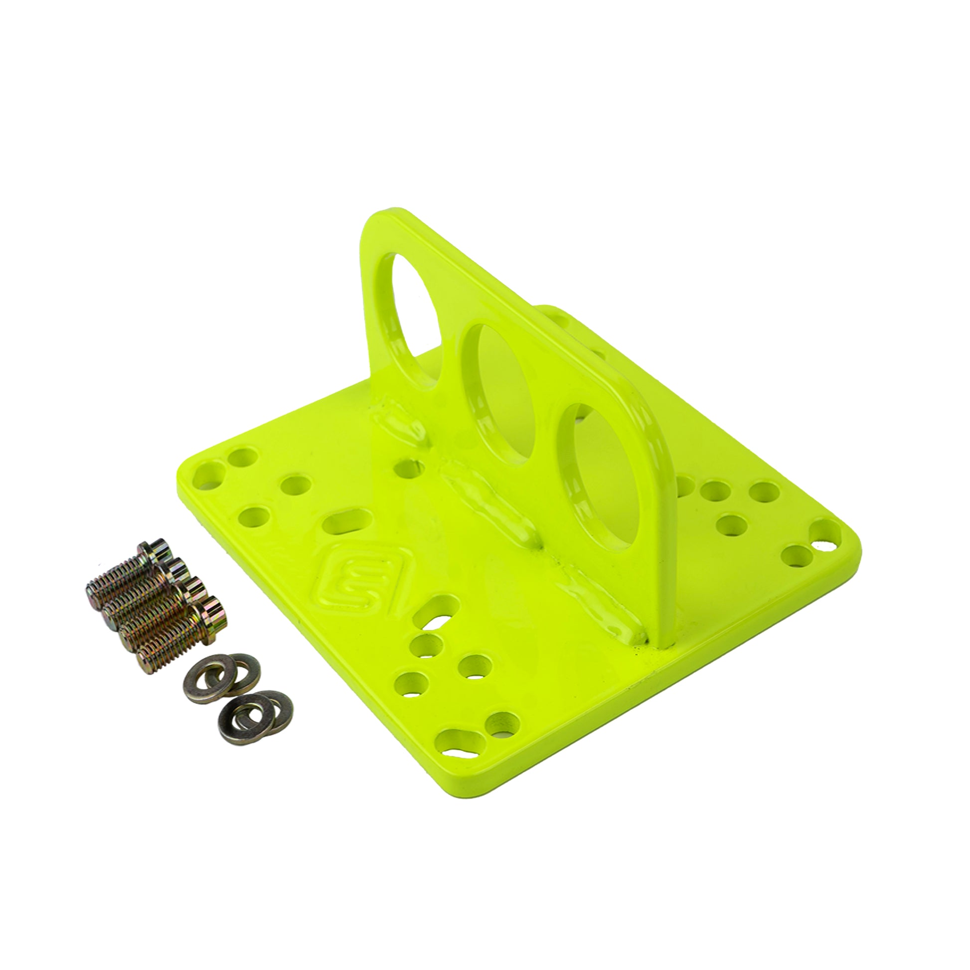 engineliftplates universal lift plate in highlighter yellow