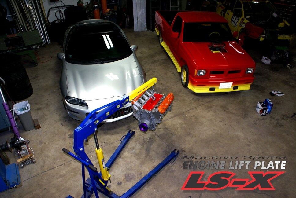 Massive Speed System Engine Lift Plate Hoist Crane LS1 Gen III 3 Camaro GTO Corvette LSX LS-X 5.7 6.0 - EngineLiftPlates.com