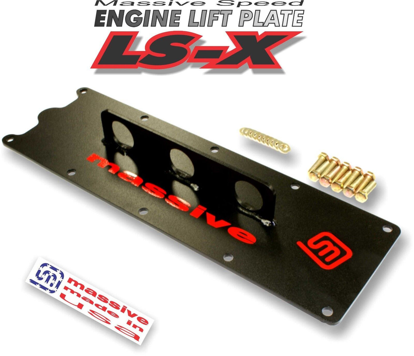 Massive Speed System Engine Lift Plate Hoist Crane LS1 Gen III 3 Camaro GTO Corvette LSX LS-X 5.7 6.0 - EngineLiftPlates.com