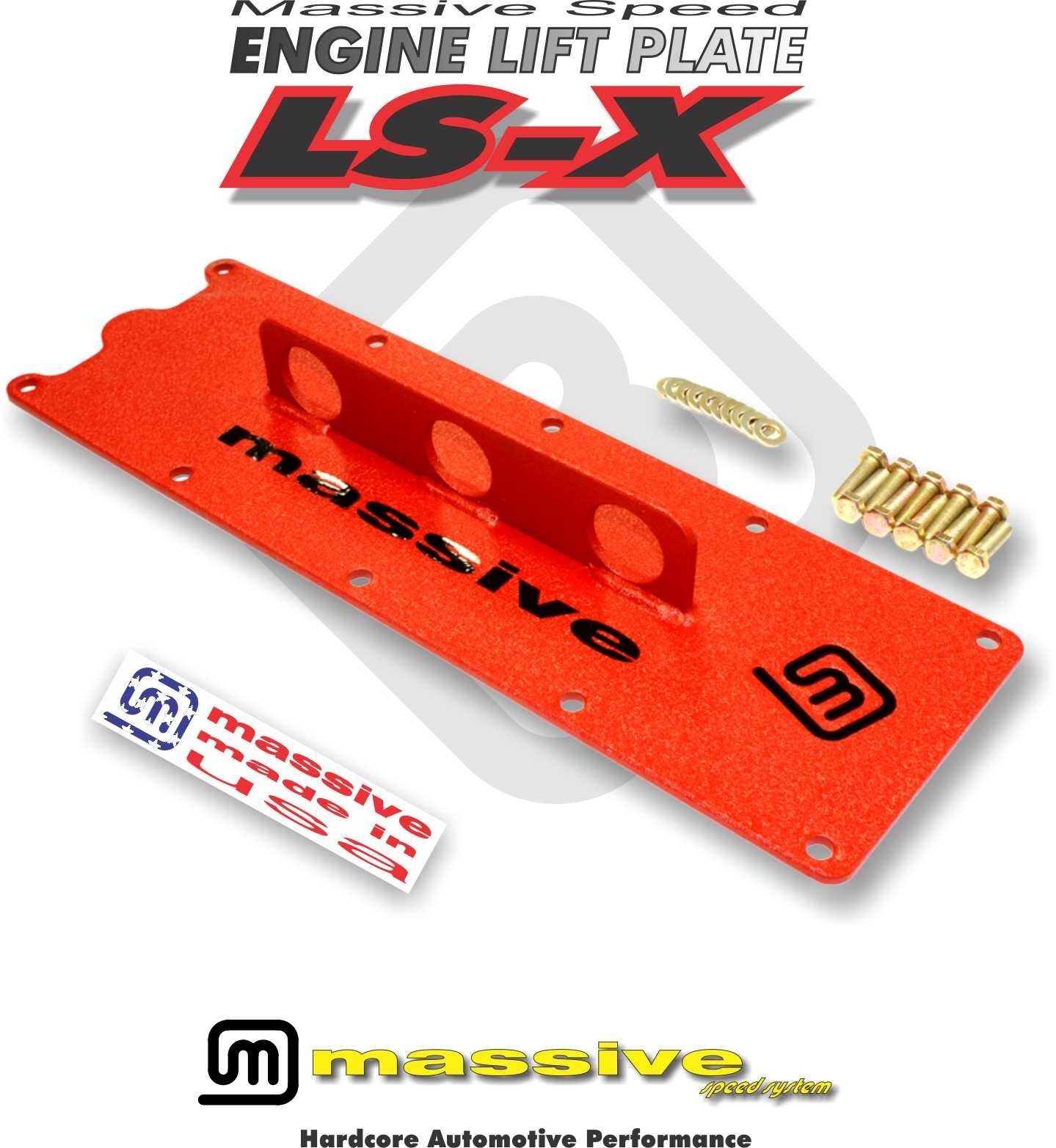 Massive Speed System Engine Lift Plate Hoist Crane LS1 Gen III 3 Camaro GTO Corvette LSX LS-X 5.7 6.0 - EngineLiftPlates.com